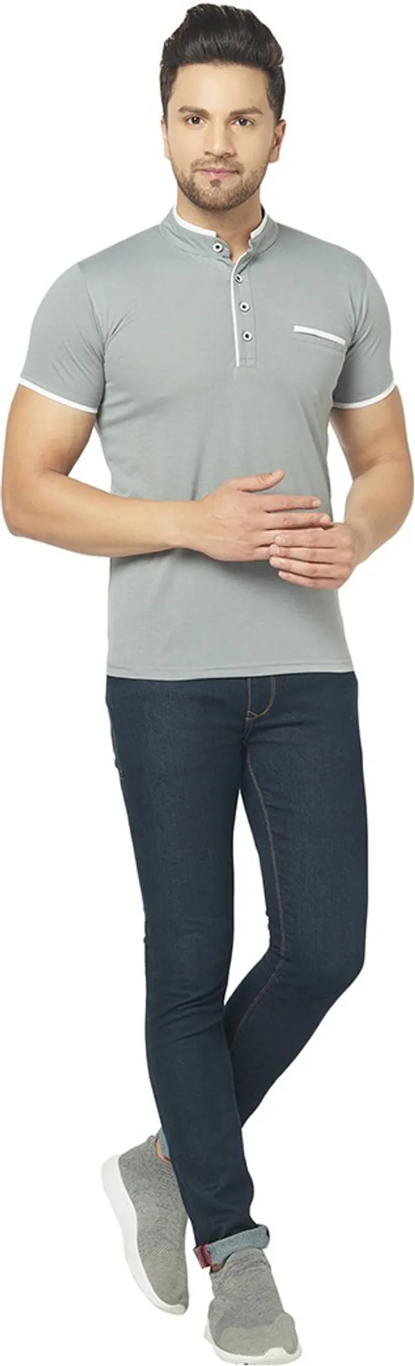 Grey_Cotton_Solid_Henley_Neck_Regukar_Fit_T-Shirt_For_Men