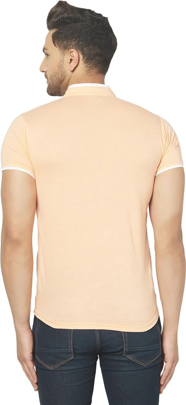 Beige_Cotton_Solid_Henley_Neck_Regukar_Fit_T-Shirt_For_Men