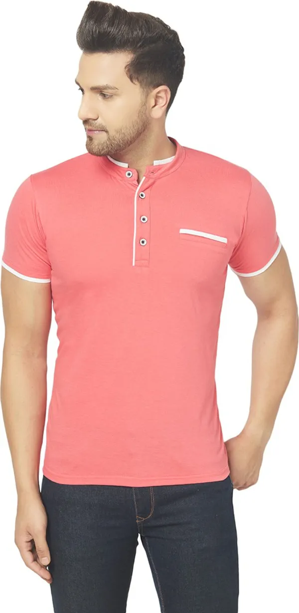 Red_Cotton_Solid_Henley_Neck_Regukar_Fit_T-Shirt_for_men