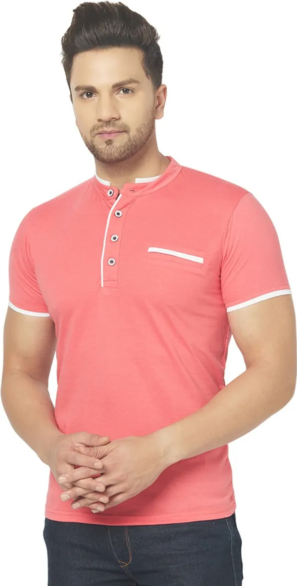 Red_Cotton_Solid_Henley_Neck_Regukar_Fit_T-Shirt_for_men