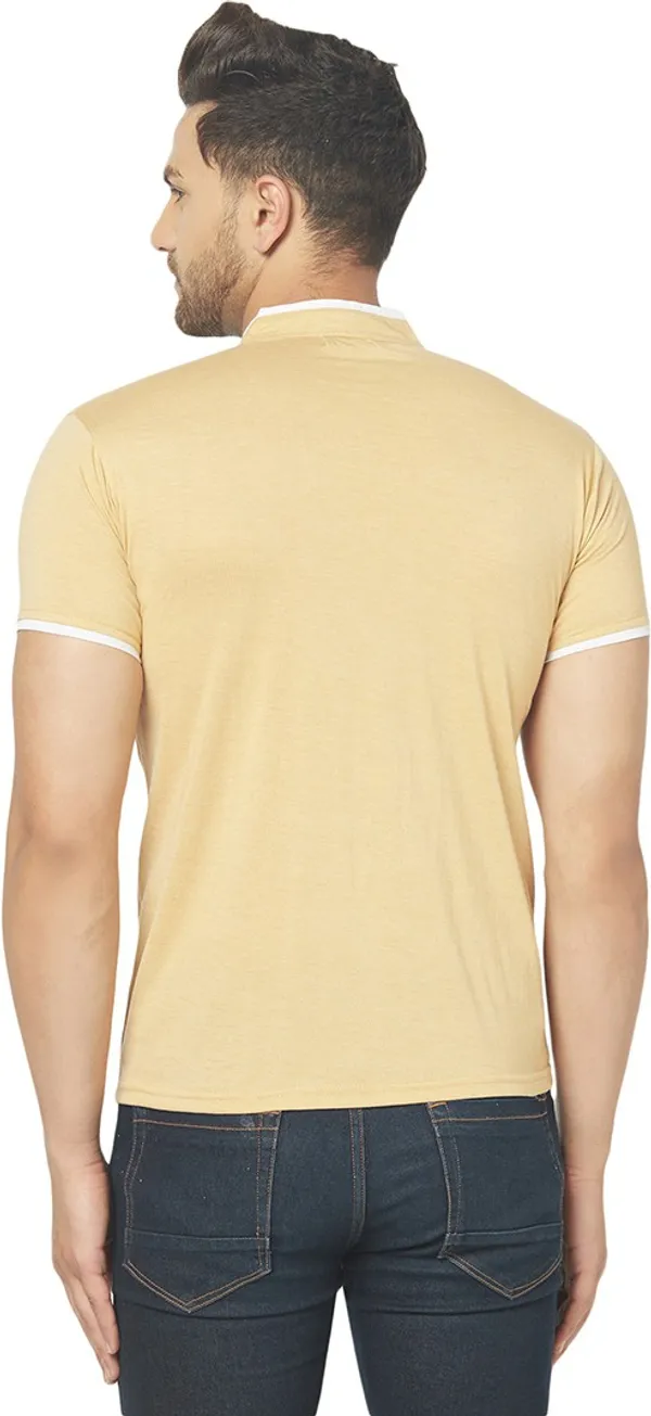 Beige_Cotton_Solid_Henley_Neck_Regukar_Fit_T-Shirt_For_Men