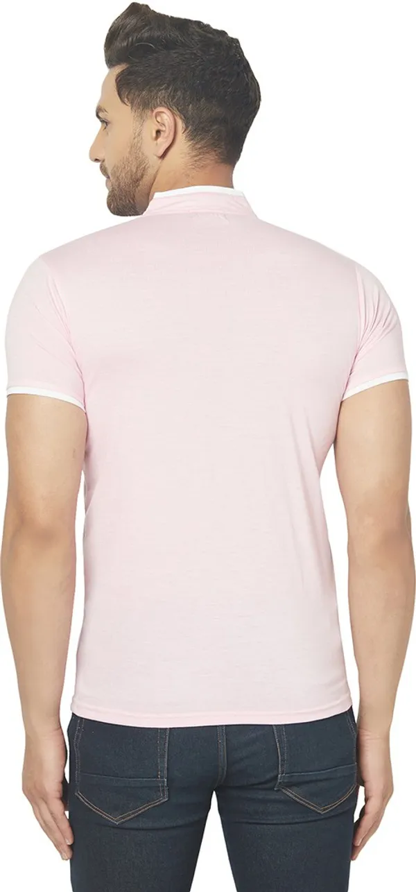 Pink_Cotton_Solid_Henley_Neck_Regukar_Fit_T-Shirt_For_Men