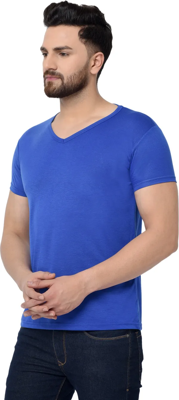 Blue_Cotton_Solid_V_Neck_Regukar_Fit_T-Shirt_for_men