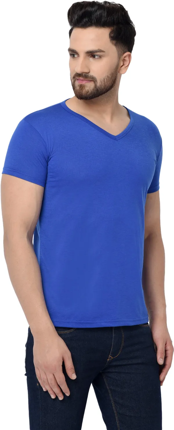 Blue_Cotton_Solid_V_Neck_Regukar_Fit_T-Shirt_for_men