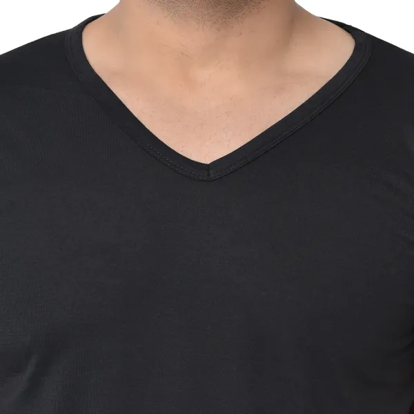 Black_Cotton_Solid_V_Neck_Regukar_Fit_T-Shirt_for_men