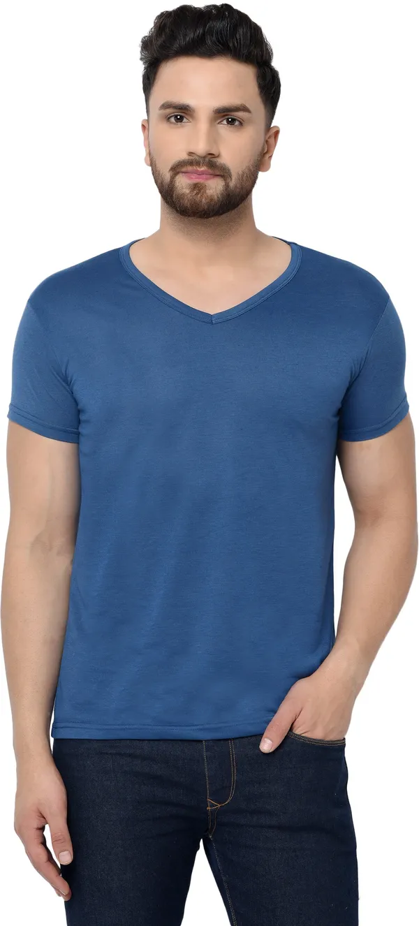 Dark_Blue_Cotton_Solid_V_Neck_Regukar_Fit_T-Shirt_for_men