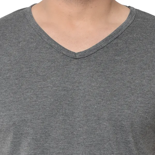 Grey_Self_Design_V_Neck_Regukar_Fit_T-Shirt_For_Men