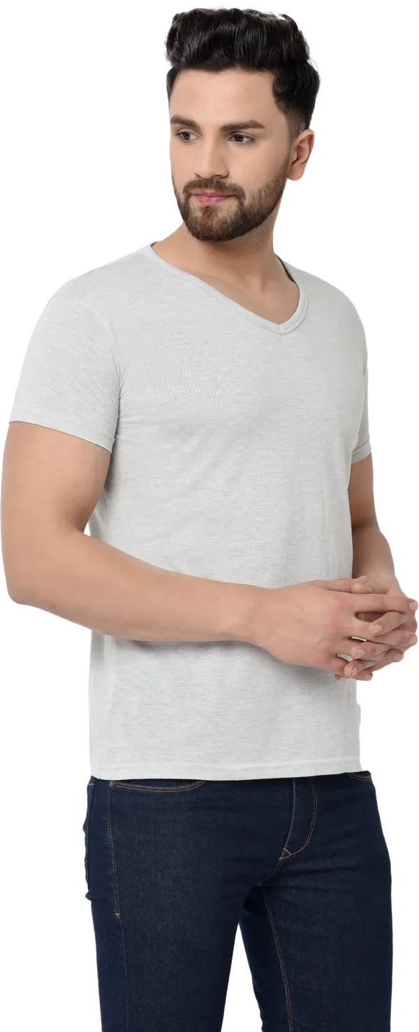 Grey_Self_Design_V_Neck_Regukar_Fit_T-Shirt_for_men