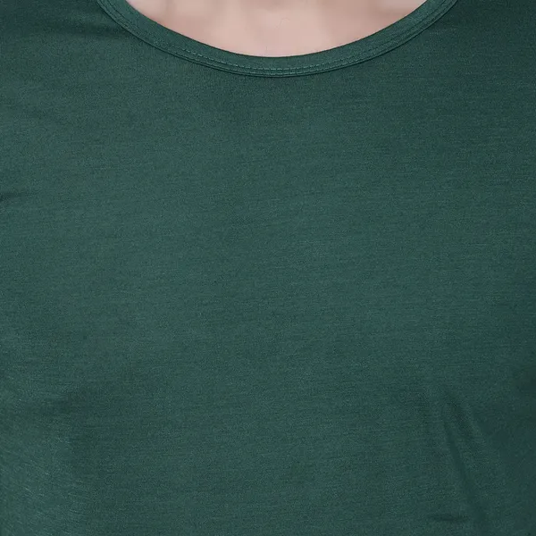 Dark_Green_Cotton_Solid_Round_Neck_Regukar_Fit_T-Shirt_For_Men