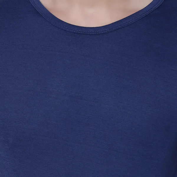 Blue_Cotton_Solid_Men_Round_Neck_Regukar_Fit_T-Shirt_For_Men