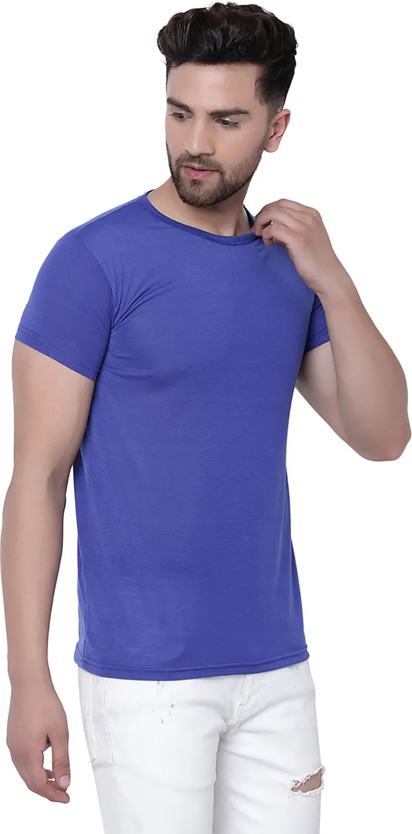 Dark_Blue_Cotton_Solid_Round_Neck_Regukar_Fit_T-Shirt_For_Men