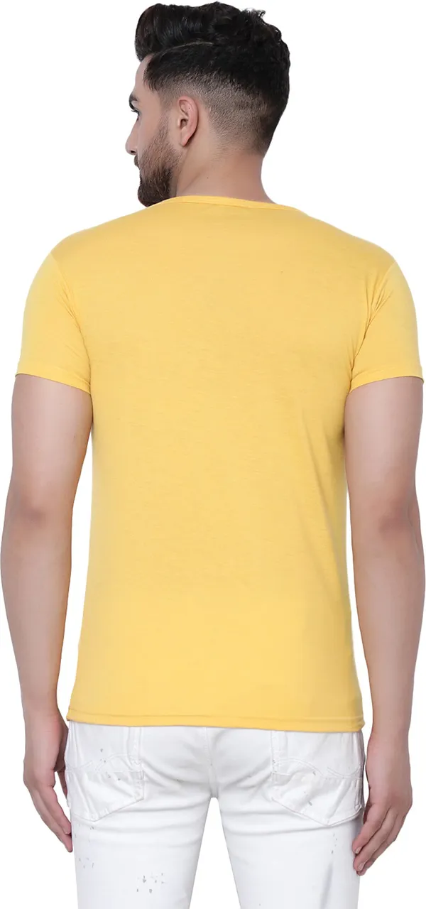 Yellow_Cotton_Solid_Round_Neck_Regukar_Fit_T-Shirt_for_men