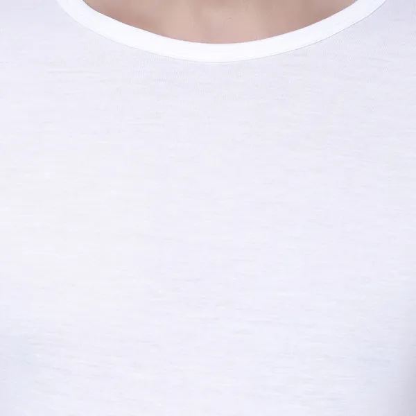 White_Cotton_Solid_Round_Neck__Regukar_Fit_T-Shirt_For_Men