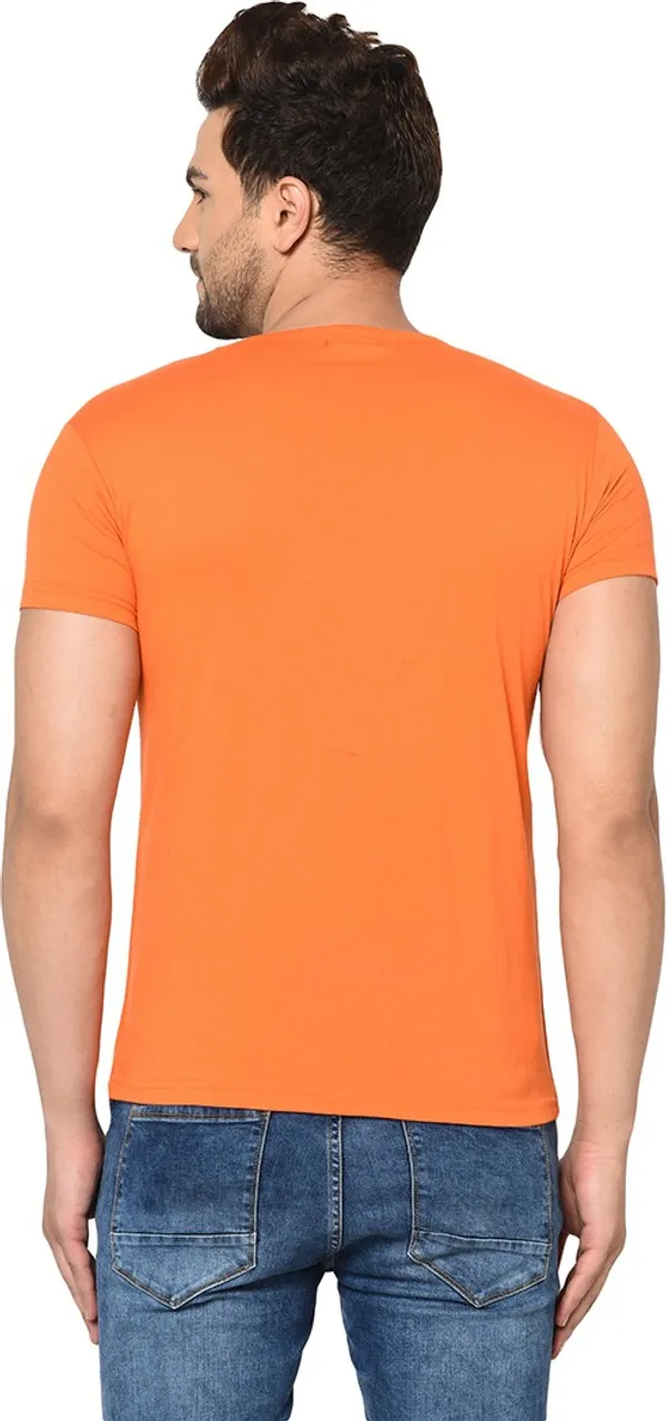 Orange_Cotton_Solid_V_Neck_Regukar_Fit_T-Shirt_for_men