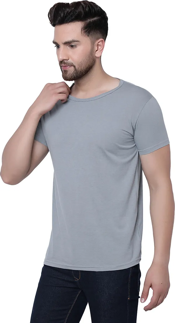 Grey_Cotton_Solid_Round_Neck_Regukar_Fit_T-Shirt_For_Men