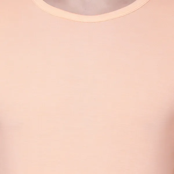Beige_Cotton_Solid_Round_Neck_Regukar_Fit_T-Shirt_For_Men