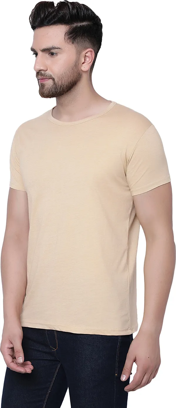 Beige_Cotton_Solid_Round_Neck_Regukar_Fit_T-Shirt_for_men
