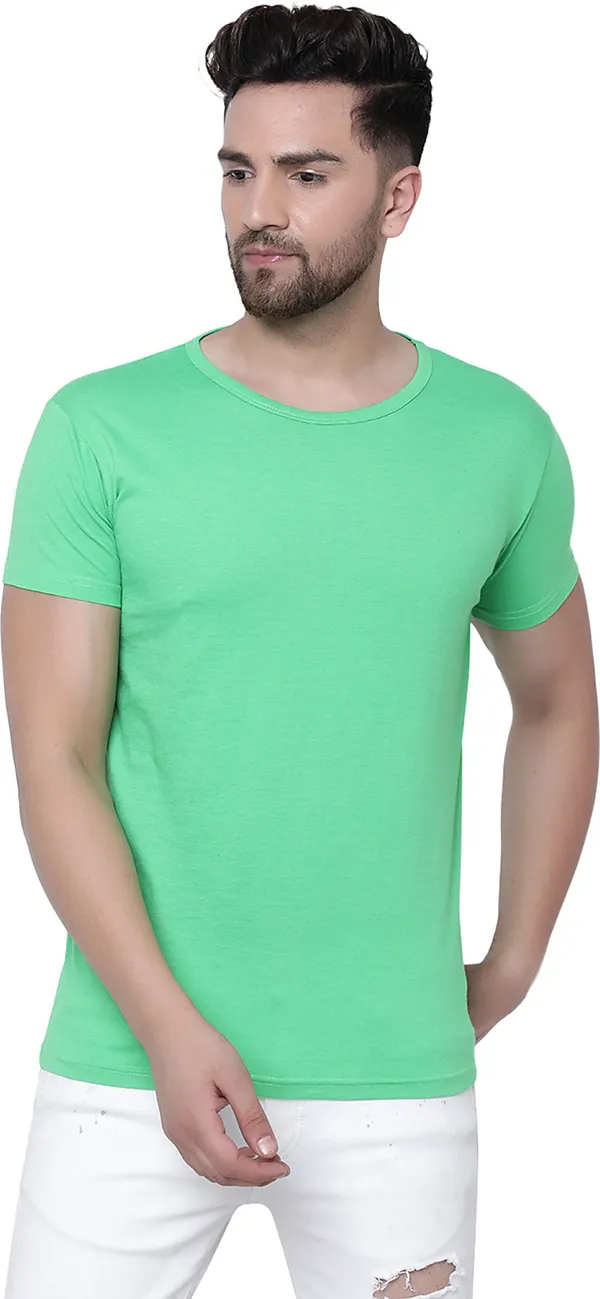 Green_Cotton_Solid_Round_Neck_Regukar_Fit_T-Shirt_for_men