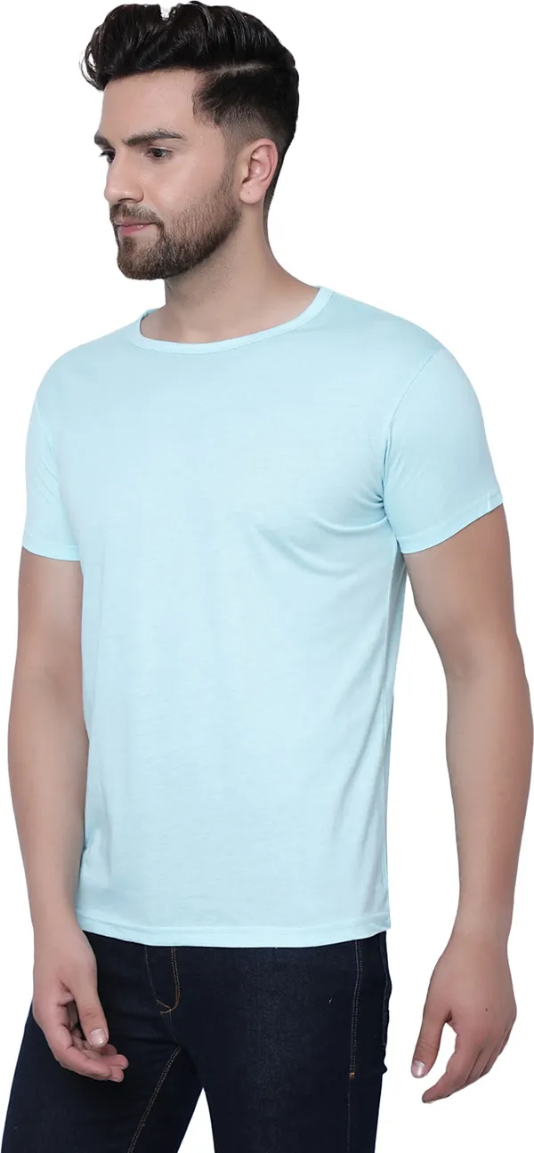 Blue_Cotton_Solid_Round_Neck_Regukar_Fit_T-Shirt_For_Men