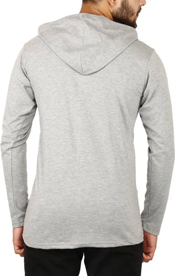Grey_Cotton_Solid_Men_Hooded_Neck_Regukar_Fit_T-Shirt_For_Men