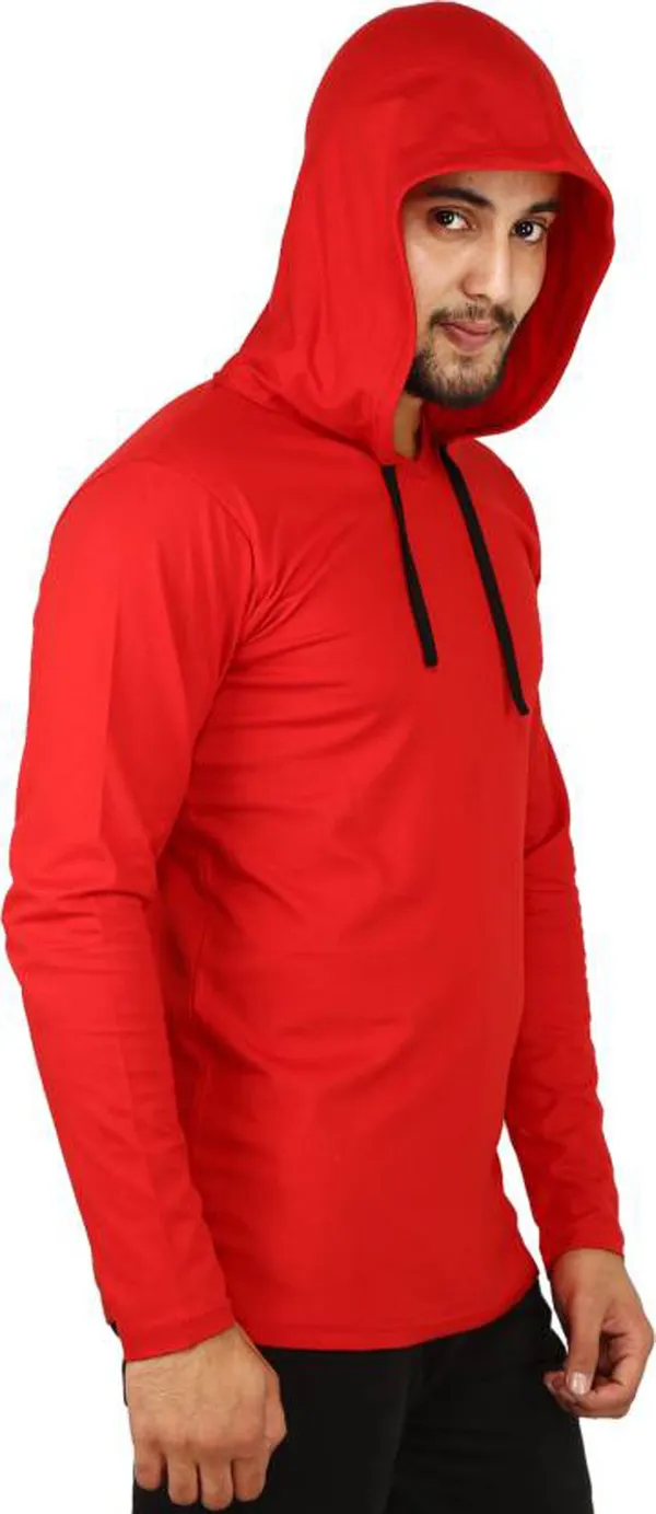 Red_Cotton_Solid_Men_Hooded_Neck_Regukar_Fit_T-Shirt_For_Men
