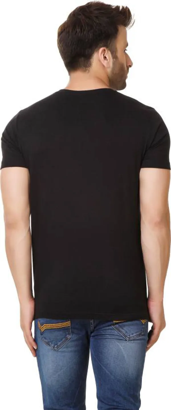 Black_Cotton_Solid_V_Neck_Regukar_Fit_T-Shirt_For_Men