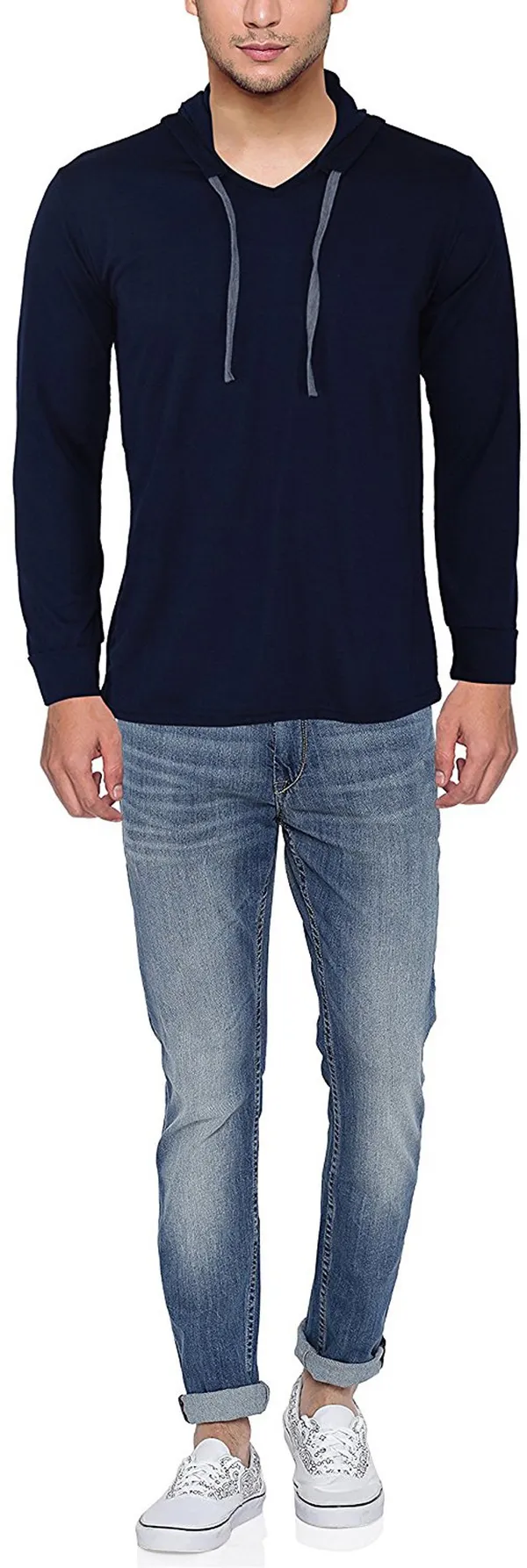 Dark_Blue_Cotton_Solid_Hooded_Neck_Regukar_Fit_T-Shirt_for_men