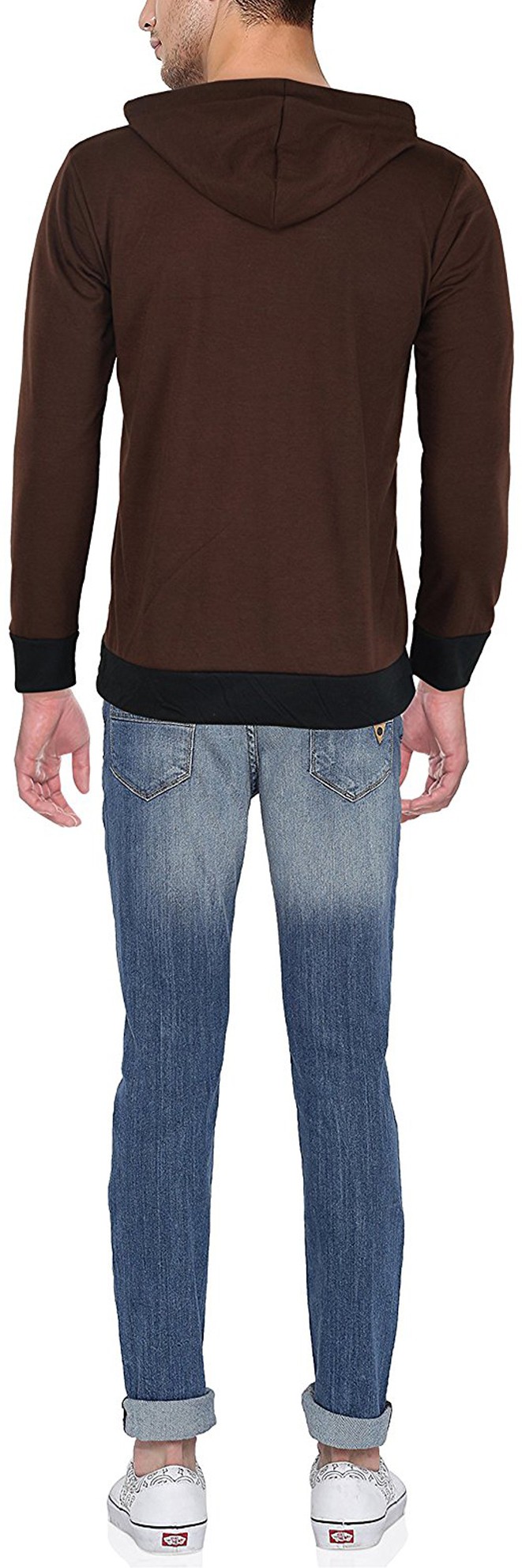 Brown_&_Black_Cotton_Solid_Men_Hooded_Neck_Brown,_Regukar_Fit_T-Shirt_For_Men
