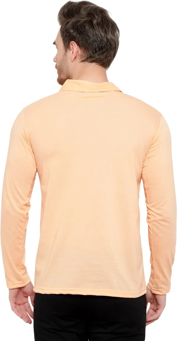 Beige_Cotton_Solid_Polo_Neck_Regukar_Fit_T-Shirt_For_Men