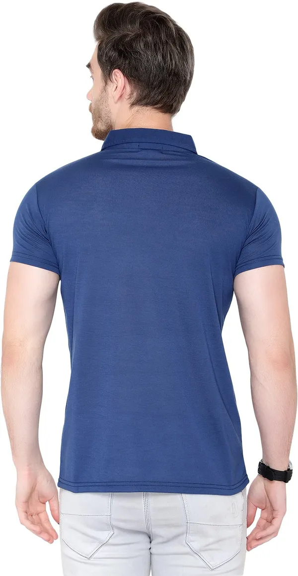 Dark_Blue_Cotton_Solid_Polo_Neck_Regukar_Fit_T-Shirt_For_Men