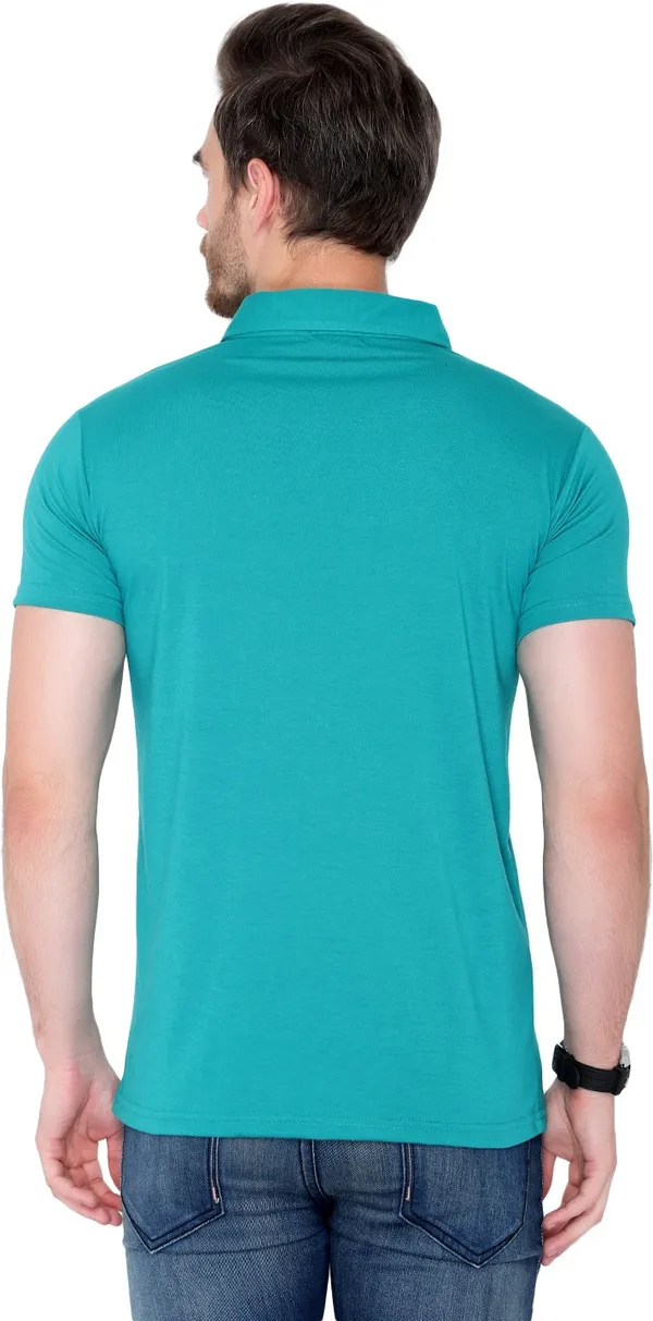 Dark_Blue_Cotton_Solid_Polo_Neck_Regukar_Fit_T-Shirt_For_Men