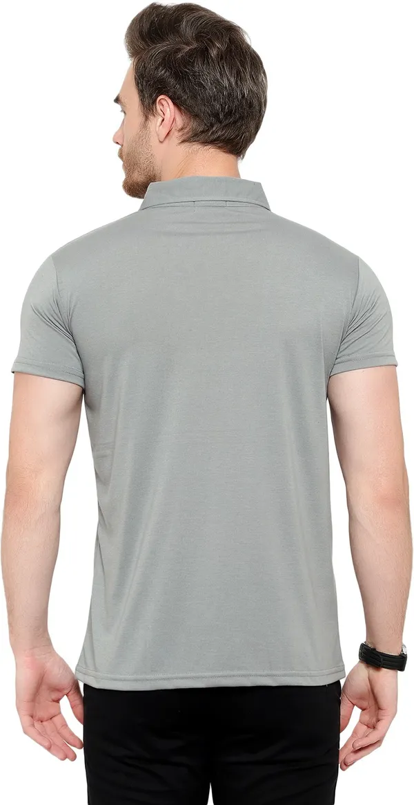 Grey_Cotton_Solid_Polo_Neck_Regukar_Fit_T-Shirt_For_Men