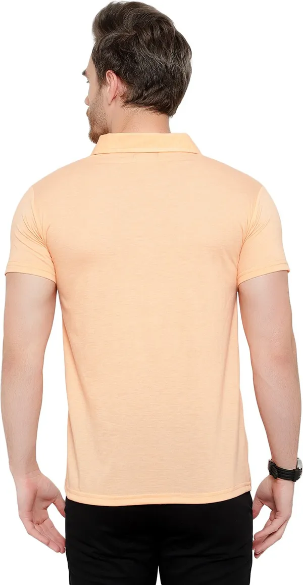 Beige_Cotton_Solid_Polo_Neck_Regukar_Fit_T-Shirt_For_Men