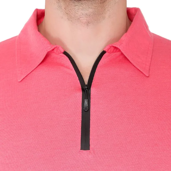 Red_Cotton_Solid_Polo_Neck_Regukar_Fit_T-Shirt_For_Men