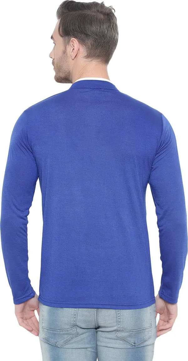 Dark_Blue_Cotton_Solid_Mandarin_Collar_Regukar_Fit_T-Shirt_for_men