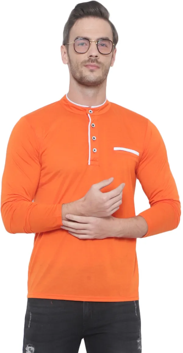 Orange_Cotton_Solid_Mandarin_Collar_Regukar_Fit_T-Shirt_for_men