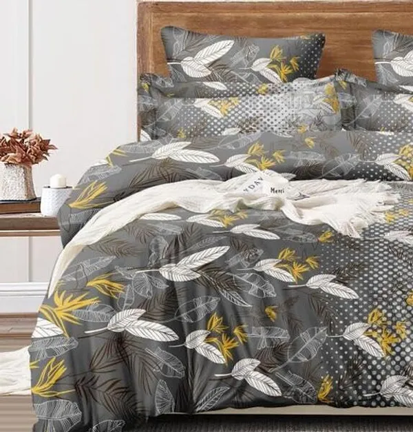 Black_And_White_-_All_Round_Elastic_Fitted_Cotton_Queen_Size_Printed_Double_Bedsheet_With-2_Pillow_Covers(90''x100''_Or_60"x78")