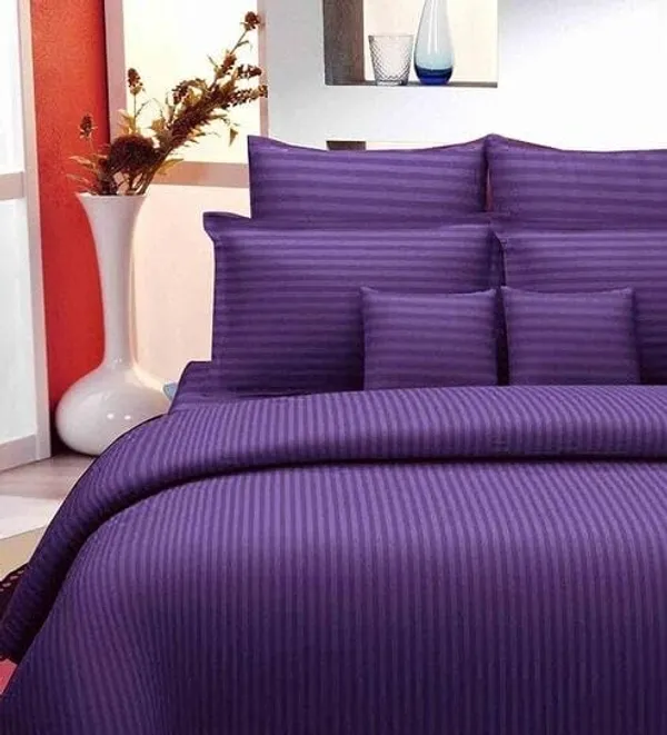 Purple_TC_Pure_Cotton_Plain_Stripe_King_Size_Double_Bedsheet_for_Double_Bed_with_Two_Pillow_Covers(108_*_108_Inches)