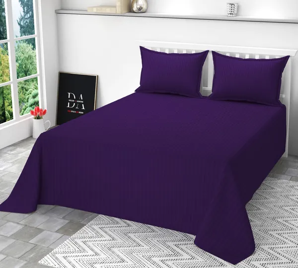 Purple_TC_Pure_Cotton_Plain_Stripe_King_Size_Double_Bedsheet_for_Double_Bed_with_Two_Pillow_Covers(108_*_108_Inches)
