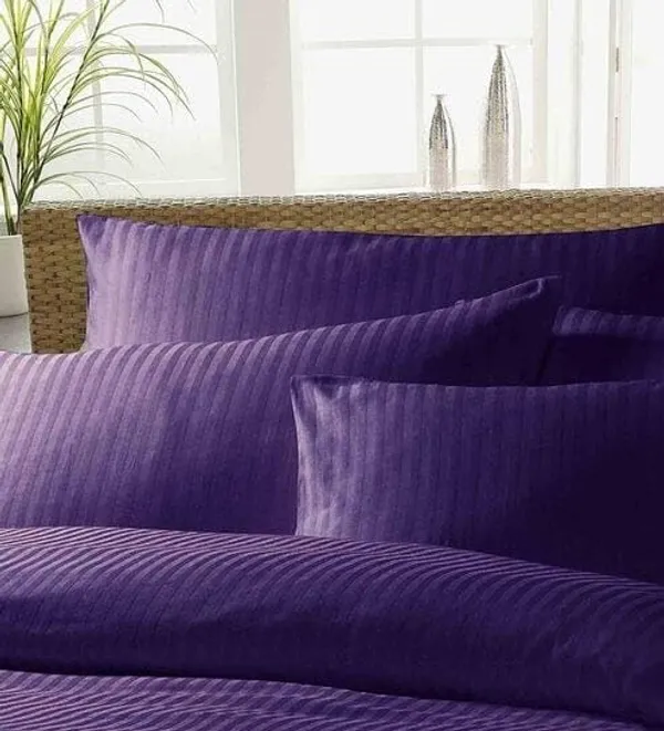 Purple_TC_Pure_Cotton_Plain_Stripe_King_Size_Double_Bedsheet_for_Double_Bed_with_Two_Pillow_Covers(108_*_108_Inches)