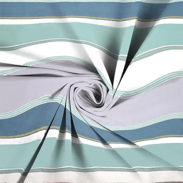 Multicolor__Cotton_Feel_Abstarct_Print_All_Round_Elastic_Fitted_Double_Bedsheet_With-Two_Pillow_Covers(Standard_Size_72"x78"x8")