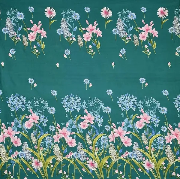 Dark_Green__Cotton_Feel_Abstract_Print_All_Round_Elastic_Fitted_Double_Bedsheet_With-Two_Pillow_Covers(Standard_Size_72"x78"x8")