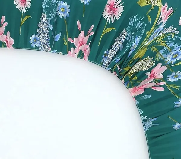 Dark_Green__Cotton_Feel_Abstract_Print_All_Round_Elastic_Fitted_Double_Bedsheet_With-Two_Pillow_Covers(Standard_Size_72"x78"x8")