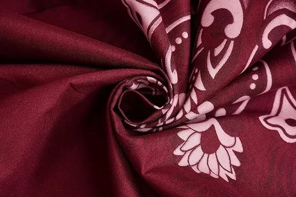 Maroon__Cotton_Feel_Abstract_Printed_All_Round_Elastic_Fitted_Double_Bedsheet_With-Two_Pillow_Covers(Standard_Size_72"x78"x8")