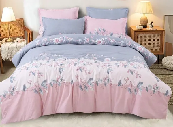 Pink_Floral__Cotton_Queen_Size_Printed_Double_Bedsheet_With-Two_Pillow_Covers(60"x78"_+8"_Fitted)