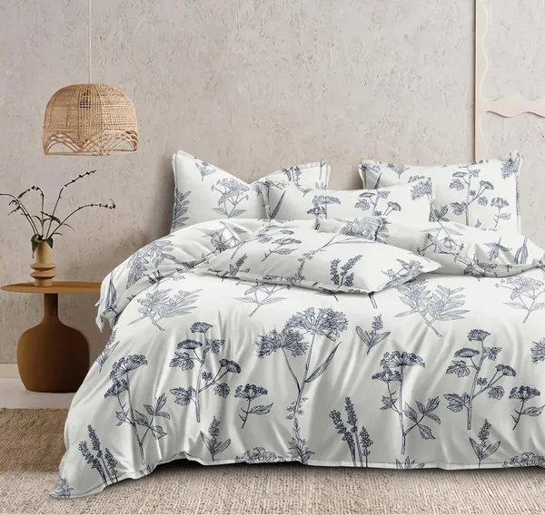 White_Floral_Print_Premium_Glace_Cotton_Printed_Super_King_Size_Double_Bedsheet_With-2_Pillow_Covers,_108*108''