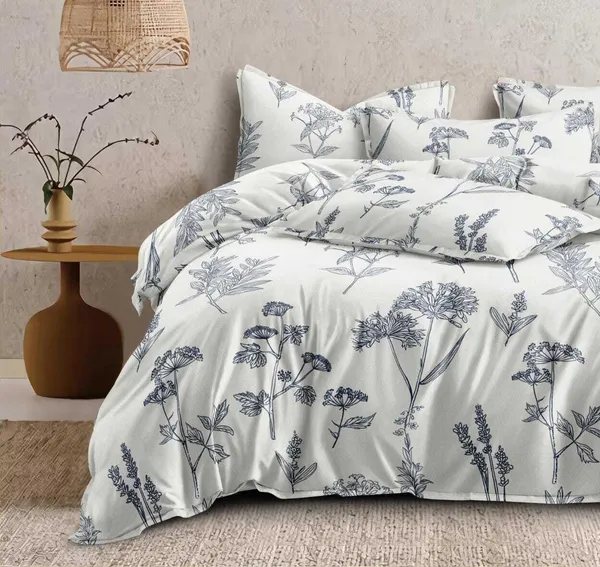White_Floral_Print_Premium_Glace_Cotton_Printed_Super_King_Size_Double_Bedsheet_With-2_Pillow_Covers,_108*108''