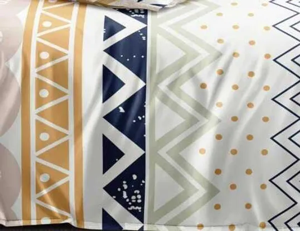 White_Multi_Printed_Premium_Glace_Cotton_Printed_Super_King_Size_Double_Bedsheet_With-2_Pillow_Covers,_108*108''