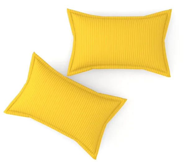 Yellow_Pure_Cotton_Plain_Stripe_King_Size_Double_Bedsheet_For_Double_Bed_With-Two_Pillow_Covers(Super_King)(108*108_Inches)
