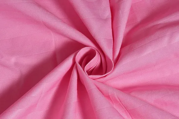 Baby_Pink_Pure_Cotton_Plain_Stripe_King_Size_Double_Bedsheet_For_Double_Bed_With_Two_Pillow_Covers